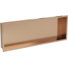 Mexen X-Wall-R zapuštěná polička s límcem 90 x 30 cm, kartáčovaná měď - 19C0903010