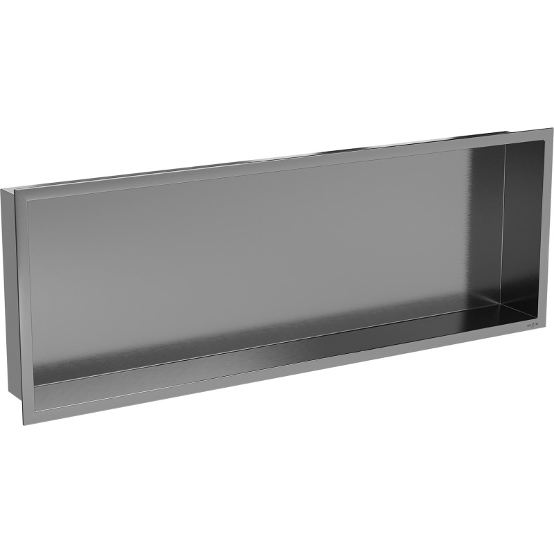 Mexen X-Wall-R nástěnná polička s límcem 90 x 30 cm, kartáčovaná šedá zbraň - 19E0903010