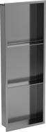 Mexen X-Wall-R nástěnná police s lemem a policí 90 x 30 cm, gun grey kartáčovaný - 19E0903010S