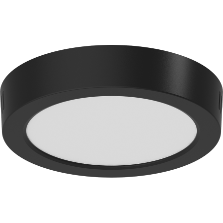 Mexen LDSR stropní LED svítidlo povrchová montáž fi 17 cm, 12W, Studená - 6500K, 960 lm, černá - L212-017-1265-70