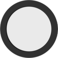 Mexen LDSR stropní LED svítidlo povrchová montáž fi 17 cm, 12W, Studená - 6500K, 960 lm, černá - L212-017-1265-70