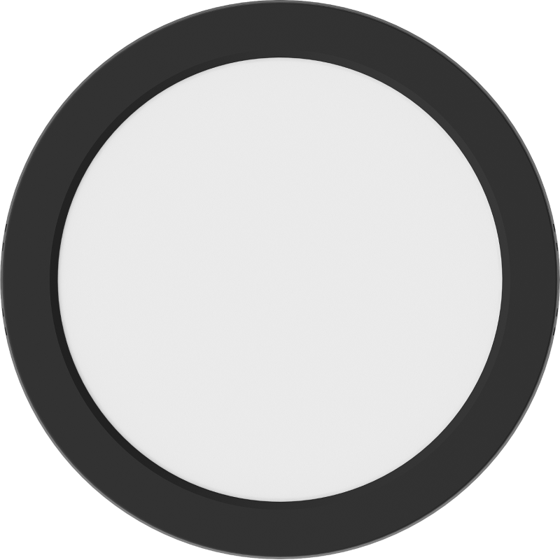 Mexen LDSR stropní LED svítidlo pro povrchovou montáž, průměr 22 cm, 18W, neutrální - 4000K, 1440 lm, černé