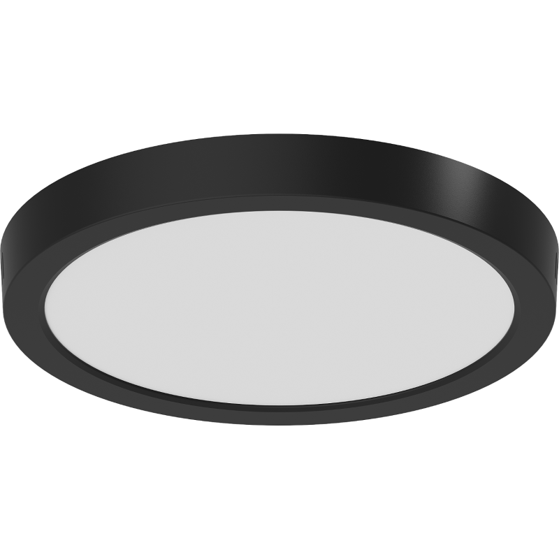 Mexen LDSR stropní LED osvětlení nástěnné fi 30 cm, 24W, Studená - 6500K, 1920 lm, černá - L212-030-2465-70