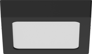 Mexen LDSS stropní LED svítidlo povrchové 17 x 17 cm, 12W, Neutrální - 4000K, 960 lm, černá - L213-017-1240-70