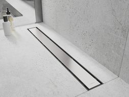 Mexen Flat Abs Flat ABS lineární odtok 2v1 90 cm, inox - 1069090