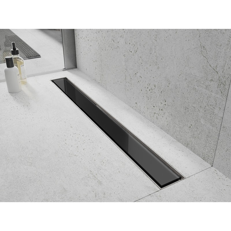 Mexen Flat MGB kryt pro liniový odtok 50 cm černé sklo - 1026050