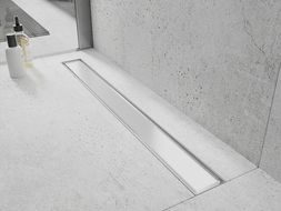 Mexen Flat MGW lineární odtok 90 cm, bílé sklo - 1027090-15