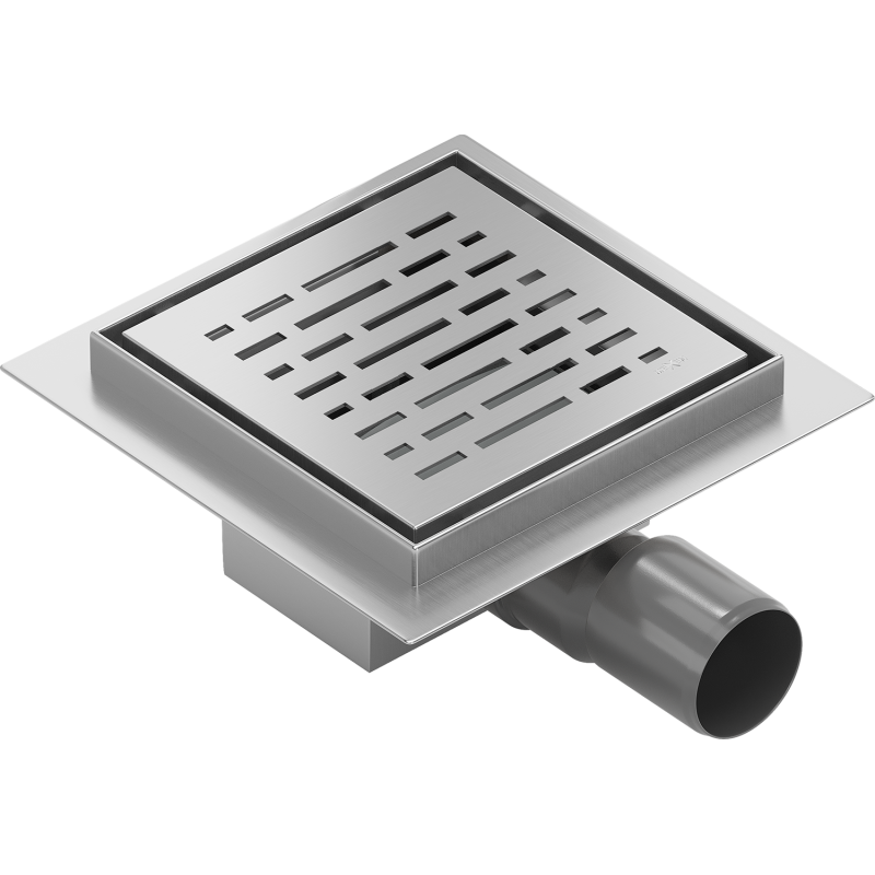 Mexen Flat-Q M01 podlahový vpust čtvercový 15 x 15 cm, inox - 1010315