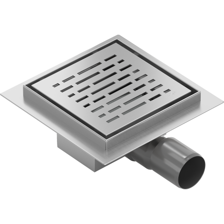 Mexen Flat-Q M01 podlahový vpust čtvercový 15 x 15 cm, inox - 1010315