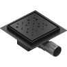 Mexen Flat-Q M12 podlahová vpusť čtvercová 15 x 15 cm, černá - 1710415