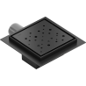 Mexen Flat-Q M12 podlahová vpusť čtvercová 15 x 15 cm, černá - 1710415