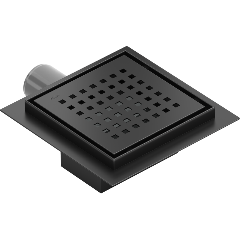 Mexen Flat-Q M08 podlahový čtvercový vpust 12 x 12 cm, černý - 1710512