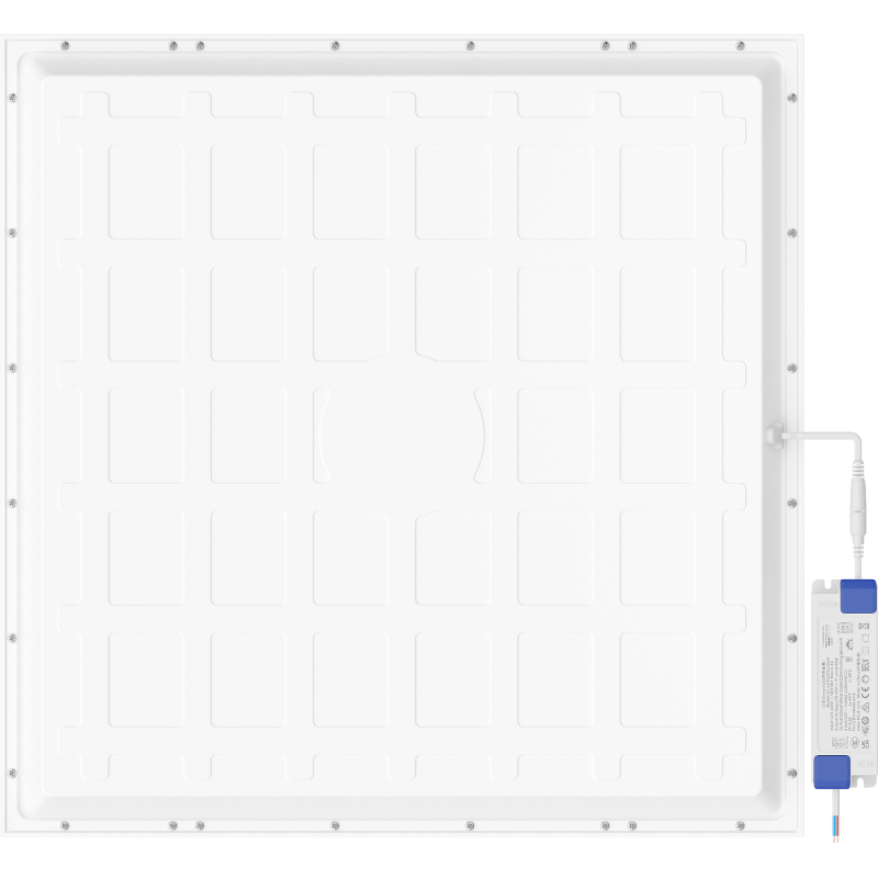 Mexen Brill+ podhledové LED panelové svítidlo 60 x 60 cm, 48W, Studená - 6500K, 5280 lm, bílá - L201-060-060-4865-20