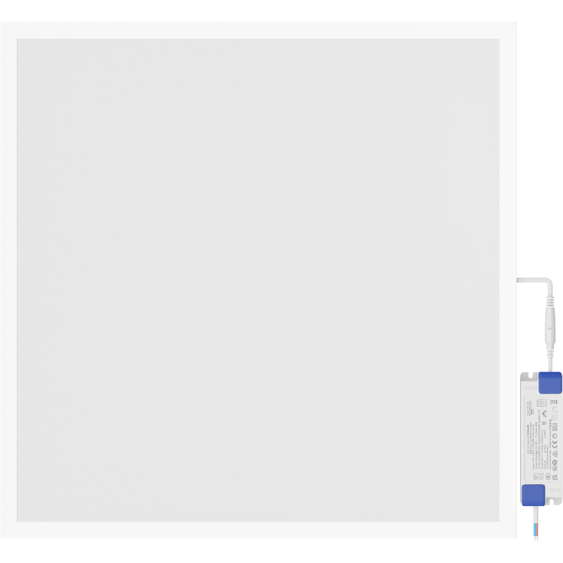 Mexen Brill+ podhledové LED panelové svítidlo 60 x 60 cm, 48W, Studená - 6500K, 5280 lm, bílá - L201-060-060-4865-20