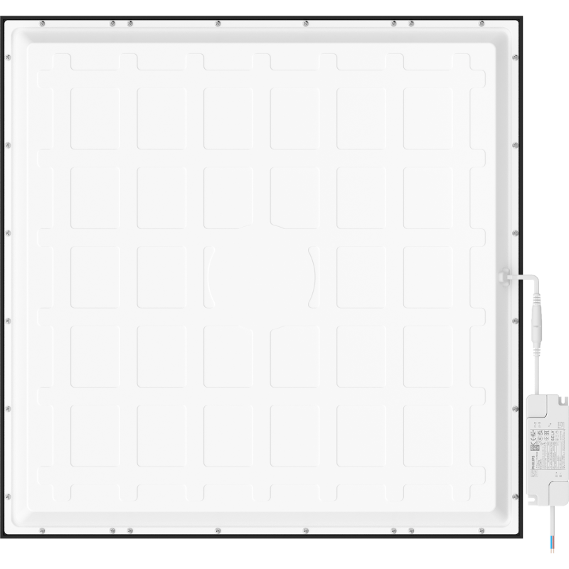 Mexen Brill-S LED stropní panel pod omítku 60 x 60 cm, 36W, Neutrální - 4000K, 5184 lm, černý - L202-060-060-3640-70