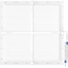 Mexen Brill-S LED stropní panel na povrch 60 x 60 cm, 40 W, Neutrální - 4000K, 4000 lm, bílý - L205-060-060-4040-20