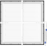 Mexen Brill-S stropní LED panel přisazený 60 x 60 cm, 40W, neutrální - 4000K, 3600 lm, černý - L205-060-060-4040-70