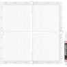 Mexen Brill-S LED stropní panel k přisazení 60 x 60 cm, 48W, Neutrální - 4000K, 5280 lm, bílá - L206-060-060-4840-20