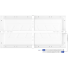Mexen Brill-S stropní LED panel na strop 60 x 30 cm, 24W, Neutrální - 4000K, 2880 lm, bílý - L207-060-030-2440-20