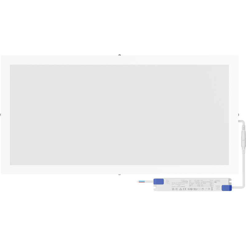Mexen Brill-S LED stropní panel 60 x 30 cm, 24W, Neutrální - 4000K, 3456 lm, bílý - L207-060-030-2440-20