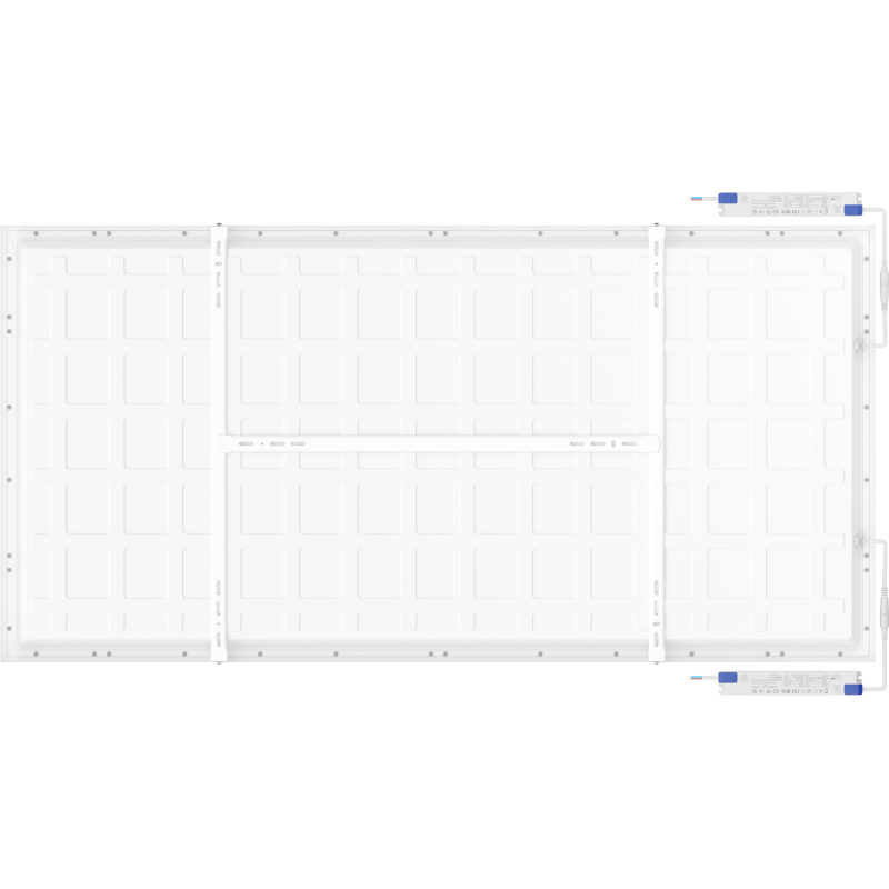 Mexen Brill-S stropní LED panel povrch 120 x 60 cm, 60W, Neutrální - 4000K, 7200 lm, bílý - L207-120-060-6040-20