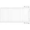 Mexen Brill-S stropní LED panel povrch 120 x 60 cm, 60W, Neutrální - 4000K, 7200 lm, bílý - L207-120-060-6040-20