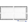 Mexen Brill-S LED stropní panel přisazený 60 x 30 cm, 24W, Neutrální - 4000K, 2640 lm, černý - L207-060-030-2440-70