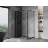 Mexen Mist-F sprchový kout skládací levý 100 x 90 cm, černý rám, černý - 8A6T-100-090-70-70-L