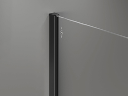 Mexen lišty přisazená ke stěně ke sprchové stěně 10 mm, černá - 800-00-70-X