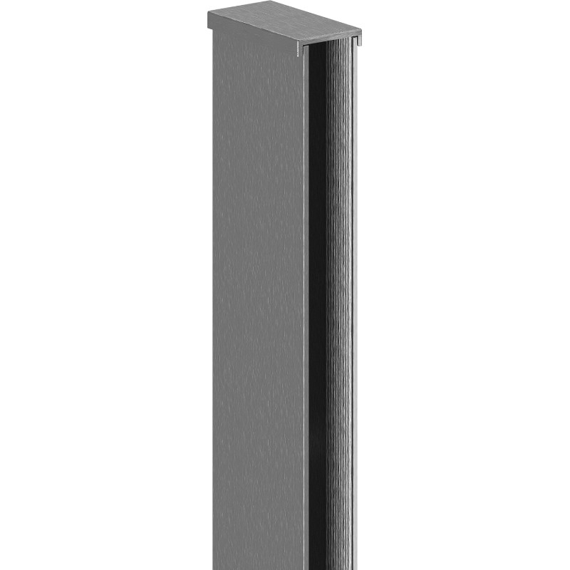 Mexen Uni-I2 nástěnný profil pro sprchovou zástěnu 10 mm, kartáčovaný gun gray - 800-00-66-X