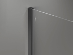 Mexen lišty přisazené ke sprchové stěně 10 mm, gun metal - 800-00-95-X