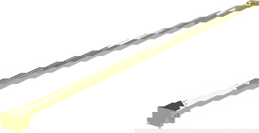 Mexen jednoduchý držák na sprchovou zástěnu 10 mm, zlatý - 830-10-50