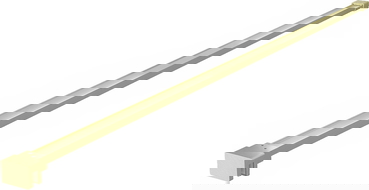 Mexen jednoduchá podpěra pro sprchovou stěnu 10 mm, zlatá kartáčovaná - 830-10-55