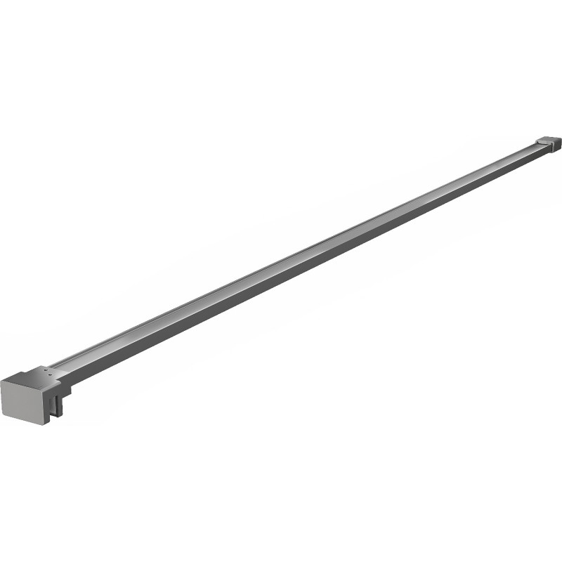 Mexen Uni-P2 rovná vzpěra pro sprchovou stěnu 10 mm, gun metal - 830-10-95