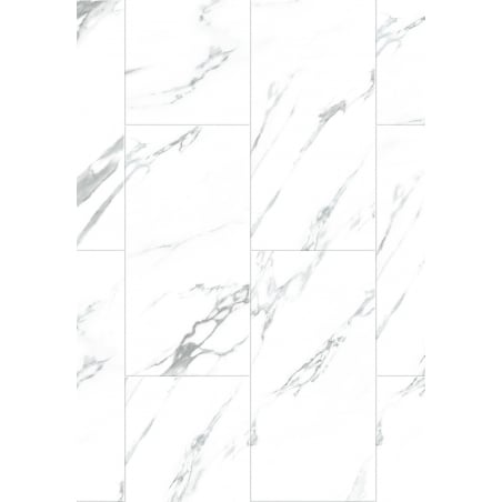 Mexen Glacier White vzorek vinylových panelů LVT Dryback 2,5 mm, podklad, 4 V-drážka, Jazz White - F1451-S