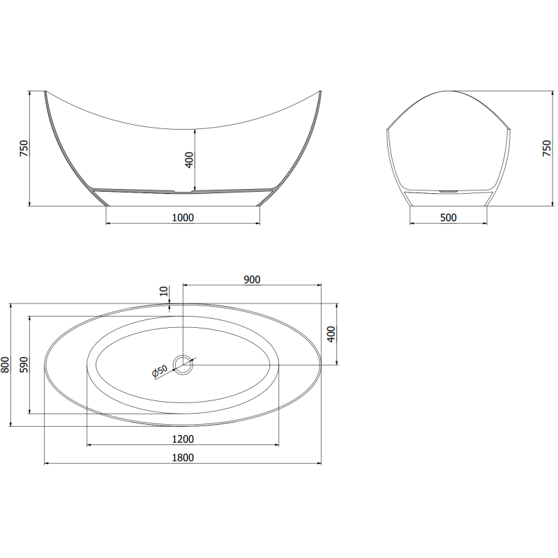 Mexen Vea denim volně stojící průhledná 180 x 80 cm, chromový uzávěr - 58091808007