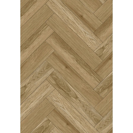 Mexen Manhattan vzorek vinylových panelů rybí kost LVT Dryback 2,5 mm, PVC podklad, 4 V-drážka, Dub - F1473-S