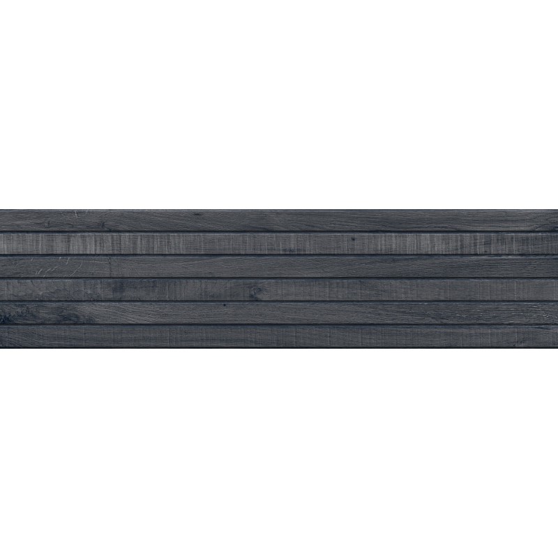 Mexen Western Wood Nero vzorek zaskleného rektifikovaného gresu. G1, stěnná dlaždice s efektem dřeva, mat - TL702-58-S