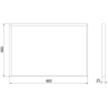 Mexen Loft obdélníkové koupelnové zrcadlo 60 x 40 cm, rám v kartáčovaném zlatém provedení - 9852-060-040-000-50