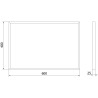 Mexen Loft obdélníkové koupelnové zrcadlo 60 x 40 cm, černý rám - 9852-060-040-000-70