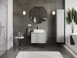 Mexen Orio koupelnová skříňka pod umyvadlo 70 cm s deskou, 1 zásuvka, šedá mat - 91A10-07047-1-BFC62