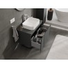 Mexen Orio koupelnová skříňka pod umyvadlo 80 cm s deskou, 1 zásuvka, matná grafitová - 91A10-08047-1-BFC66