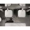 Mexen Rivel koupelnová skříňka pod umyvadlo 50 cm s deskou, 1 zásuvka, drážkovaná, grafit matná - 91A20-05047-1-BFC66