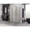 Mexen Exo-3S sprchový kout 3-stěnný otevírací 90 x 75 cm, průhledný, zlatý - 814-090-075-50-00-3S