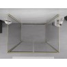 Mexen Exo-3S třístranný sprchový kout s otočnými dveřmi 90 x 95 cm, průhledný, zlatý - 814-090-095-50-00-3S
