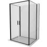 Mexen Exo-B Duo 3S sprchový kout 3-stranný závěsný 110 x 80 cm, transparentní, černý - 814-110-080-70-00-3S