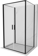 Mexen Exo-3S sprchový kout 3-stranný dveřní 120 x 110 cm, průhledný, černý - 814-120-110-70-00-3S