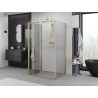 Mexen Exo-3S Třístranný sprchový kout skládací 85 x 80 cm, průhledný, zlatý - 816-085-080-50-00-3S