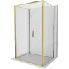 Mexen Exo-3S sestava sprchového koutu 3-stranná, skládací 95 x 80 cm, transparentní, zlatá - 816-095-080-50-00-3S