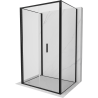 Mexen Exo-F 3S sprchový kout 3-stěnný skládací 110 x 70 cm, transparentní, černý - 816-110-070-70-00-3S